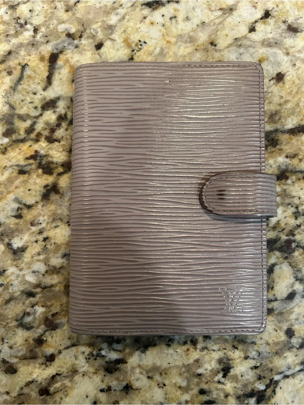 Louis Vuitton Gray Epi Agenda with coa